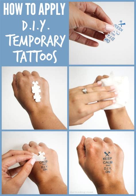 temporary tattoos how to apply